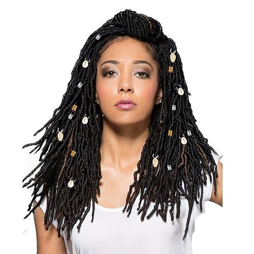 Miniatura 6 de 120 piezas de anillos de joyería para el cabello, accesorios de aluminio dorado y plateado, accesorios para el cabello, trenzas para el cabello,