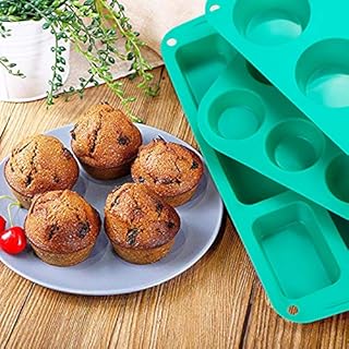 Webake Baking Pans Set of 3 Include Silicone Muffin Tin Pan, Mini Cupcake Pan, Mini Loaf Brownie Pan, Bakeware Combo Set