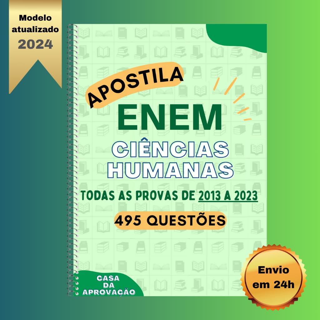 Apostila ENEM - HUMANAS - 2013 a 2023: 11 edições - Questões ...