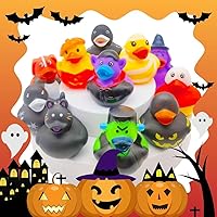Vista 4 de 27 patos de goma para fiestas de Halloween, accesorios de baby shower, juguetes de baño para niños, decoraciones de Halloween, suministros de dulce