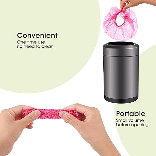 Miniatura 4 de 100 gorros de ducha desechables, gorros de ducha para mujeres, gorros de ducha de plástico, gorro de ducha grande, gorro de ducha elástico, para uso