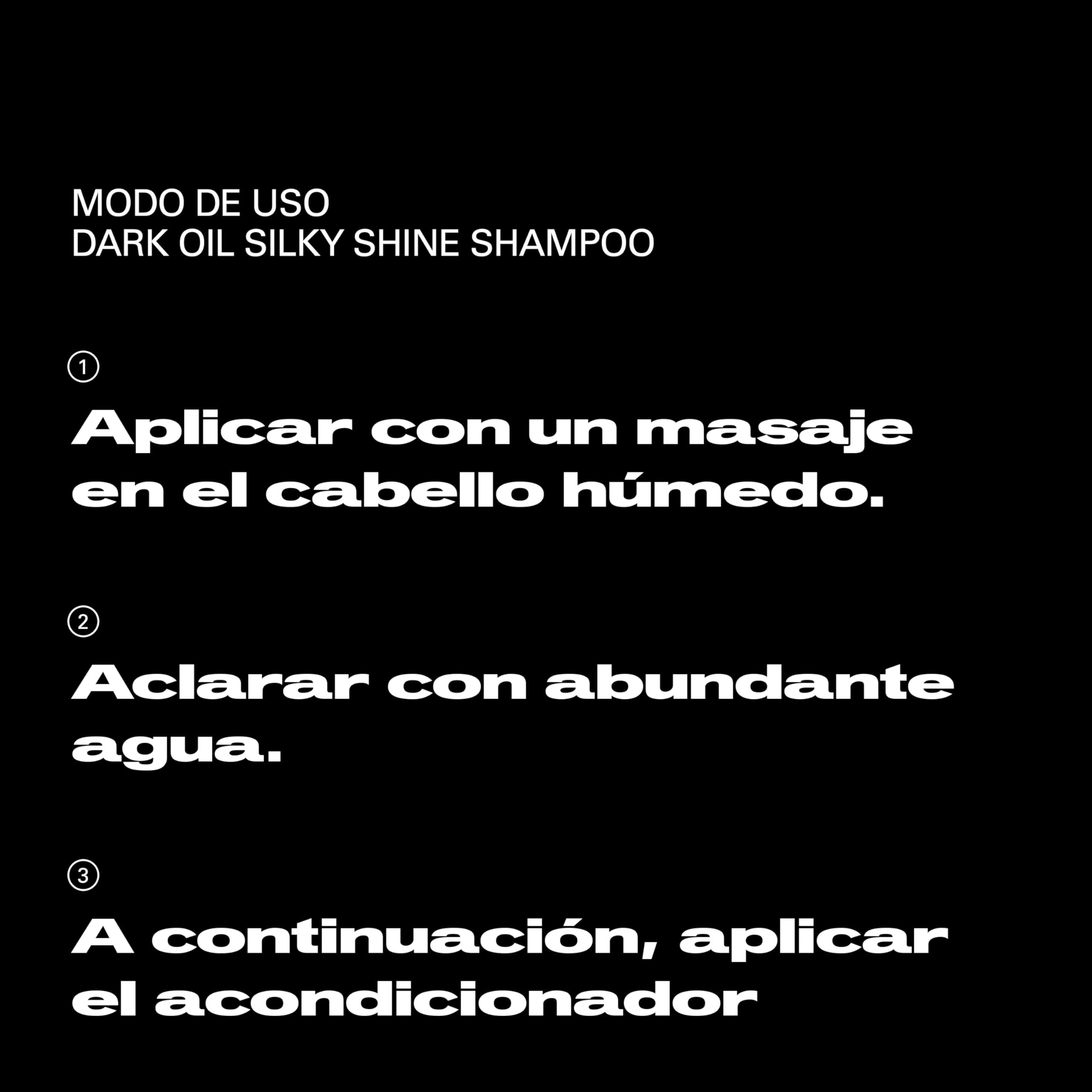 Sebastian Professional Dark Oil | Champú Revitalizante Profesional | Para un Cabello Sedoso y Brillante | Brillo y Antiencrespamiento | Apto Para Todo tipo de Cabello