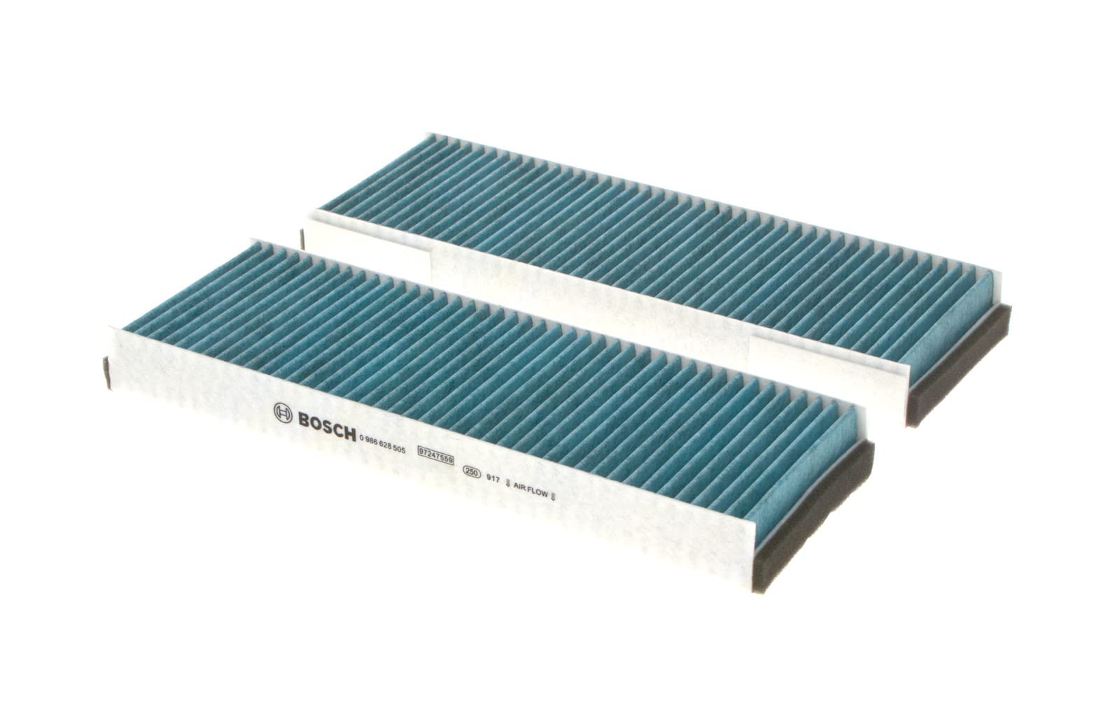 Bosch A8505 - Filtre d'habitacle anti-odeurs et anti-bactérien Filter+ - filtre à poussière et à pollen