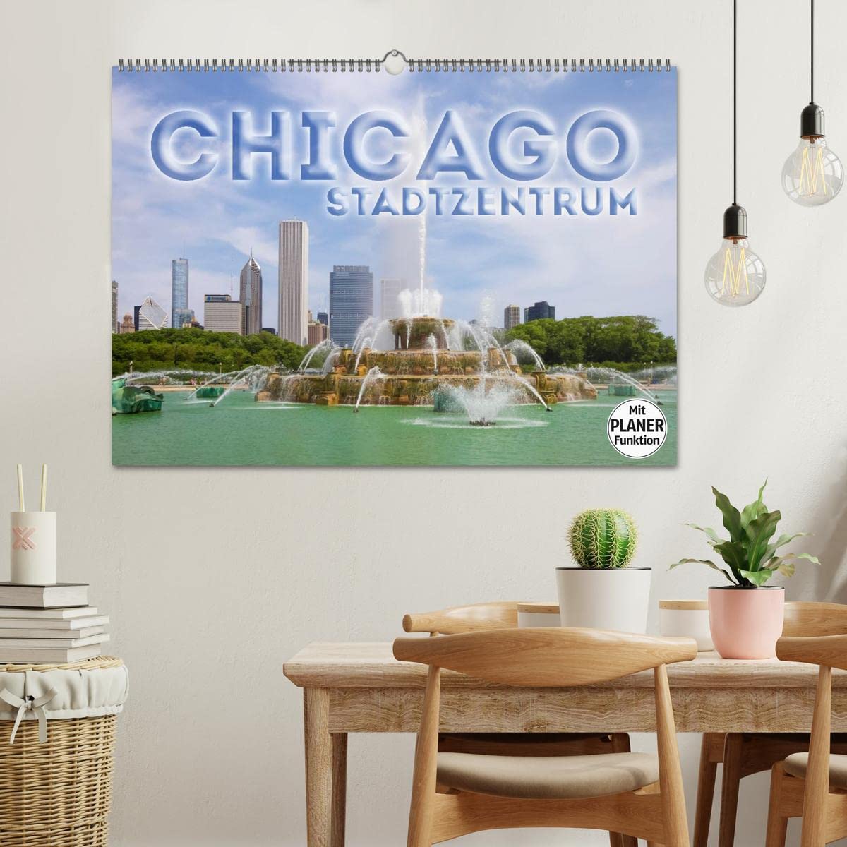 CHICAGO Stadtzentrum (Wandkalender 2026 DIN A2 quer), CALVENDO Monatskalender: Die markante US-Metropole