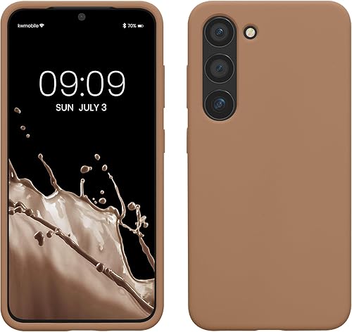 Miniatura 148 de kwmobile Funda Compatible con Samsung Galaxy S22 - Funda de teléfono de silicona TPU con acabado suave - Rojo Ruibarbo Piedra antigua,Azul