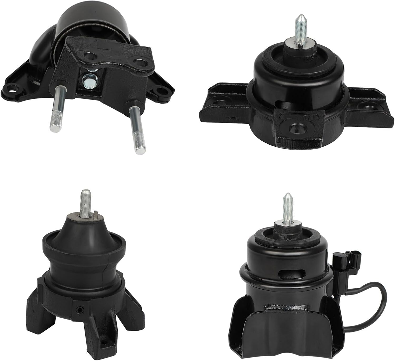 SCITOO Engine Motor Mount and Transmission Mount Set for Hyundai Santa Fe 2.7L 2007-2009, A7150, A71080, A7166, A7175, 9355, 9962, 9315, 9348, EM9355, EM9962, EM9315