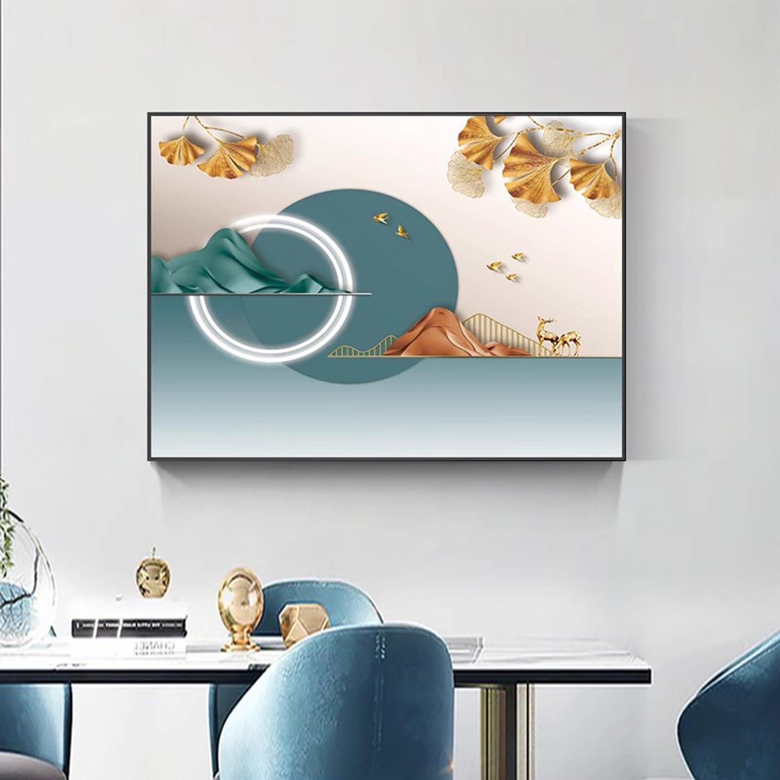 Copertura Decorativa Moderna del Contatore Elettrico Quadro Copri Quadro Elettrico Coperchio Contatore Elettrico Decorativo Quadro Copri Contatore(F,45x35cm)