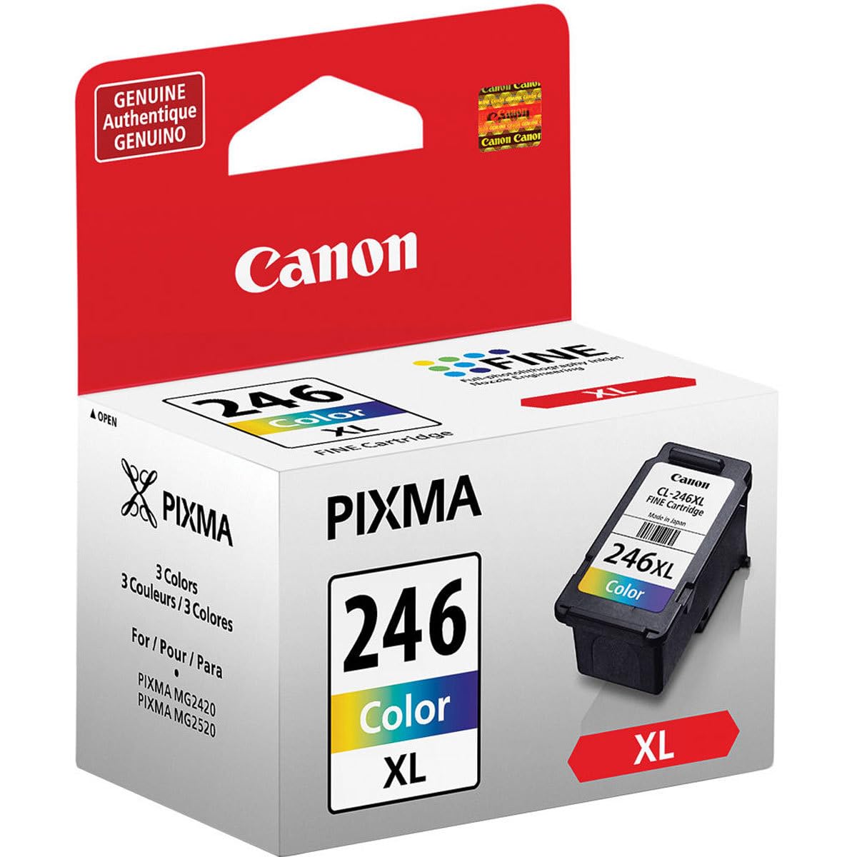 Amazon.co.jp: Canon CL-246 XL 大容量カラーインクカートリッジ2個