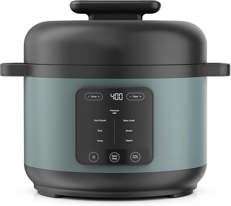 Olla a presión HyperHeat – Olla múltiple de 6,5 cuartos con potencia de 1200 W, olla SimpliServe para comidas familiares, olla a presión eléctrica programable para una cocción rápida y saludable