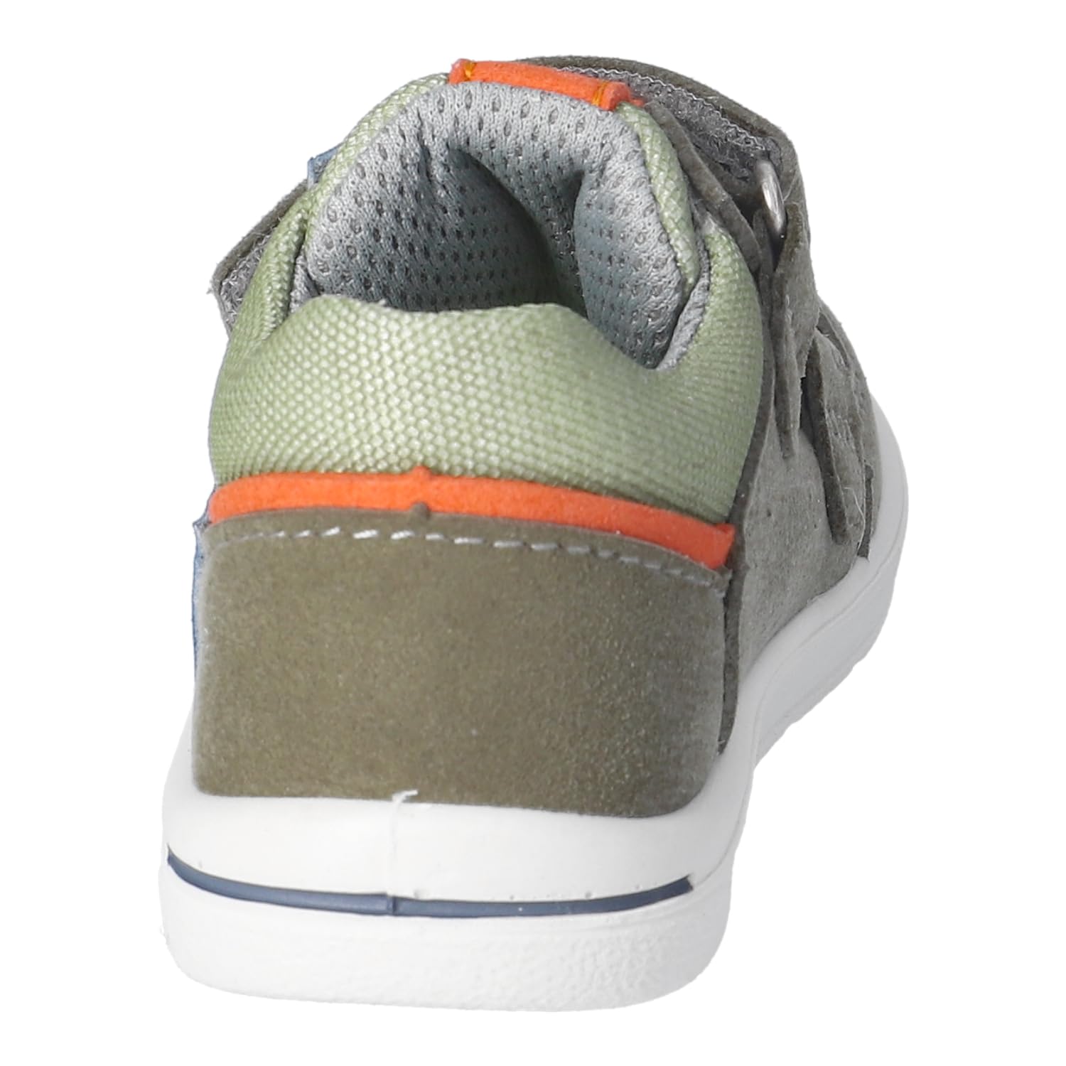 RICOSTA Jungen Low-Top Sneaker ELLI, Kinder Lauflernschuhe, Weite: MITTEL, lose Einlage, waschbar,vegan, Klettstiefel, Oliv/eukalyptus (530), 25 EU