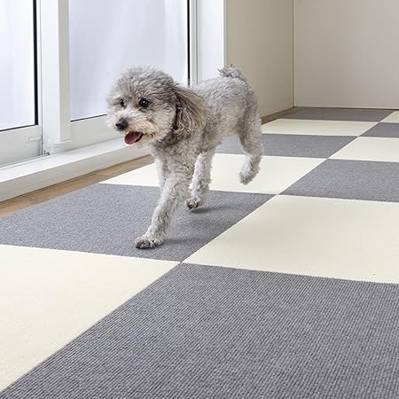 Amazon ペットマット 大判 枚 45x45cm 4mm 滑り防止 タイルカーペット 撥水 犬用 ジョイントマット タイルマット 日本製 グレー Ae ベッドマット 通販