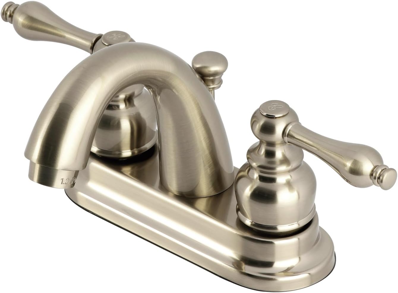 Kingston Brass KB5612AL Restoration 4-Inch Centerset Lavatory Faucet, Polished Brass