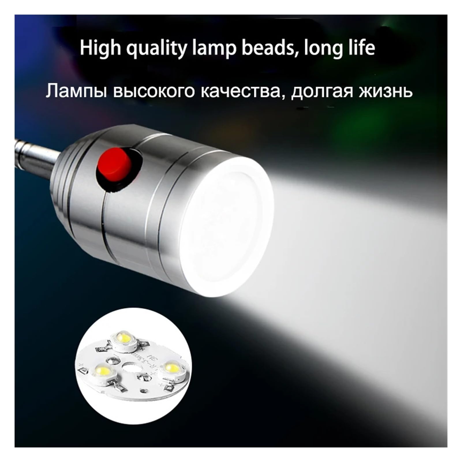 Tokarka światło robocze LED obrabiarka, lampa robocza 110 V, 220 V, jadeitowa lampa do rzeźbienia, przemysłowe oświetlenie punktowe, lampa stołowa, 1 W, 3 W, 5 W (3 W, 500 mm UK)