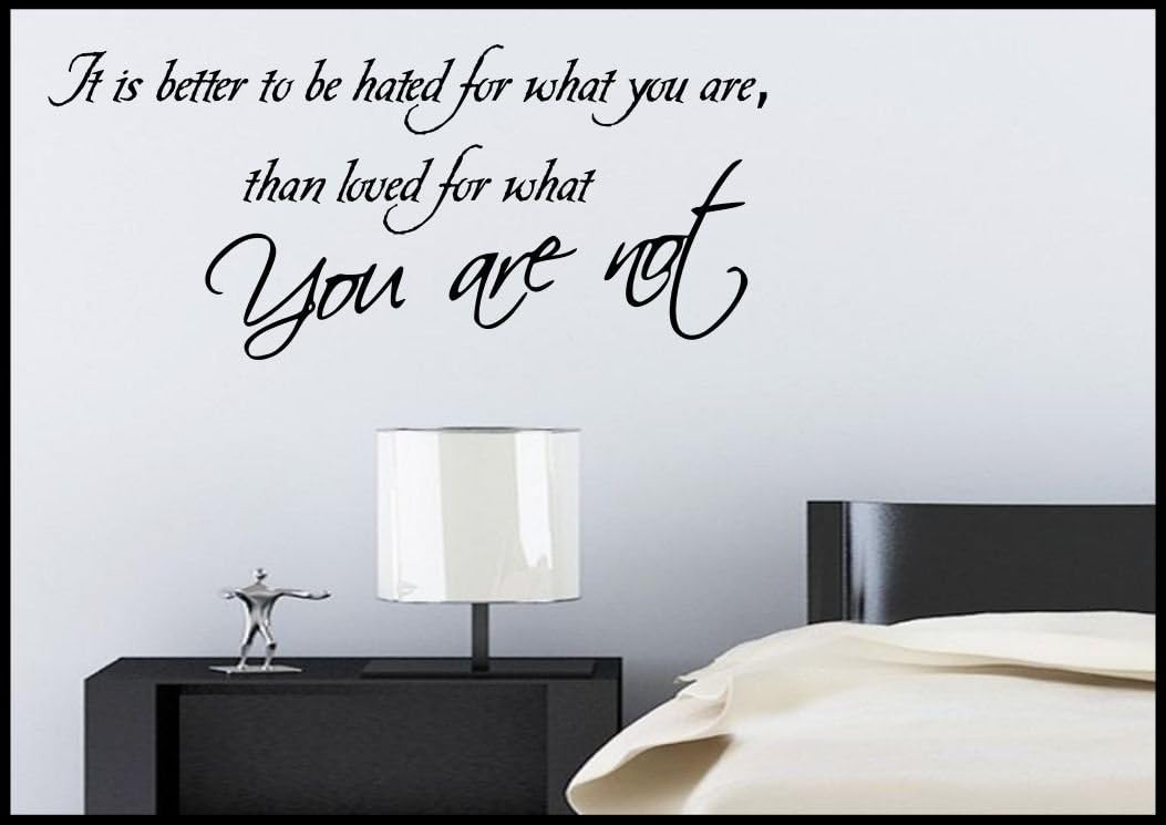 Love Loved Life Quote Wall Sticker Bedroom Room Decal Mural Transfer Art Tattoo WSD516, Primrose Yellow Gloss, 114cm x 50cm