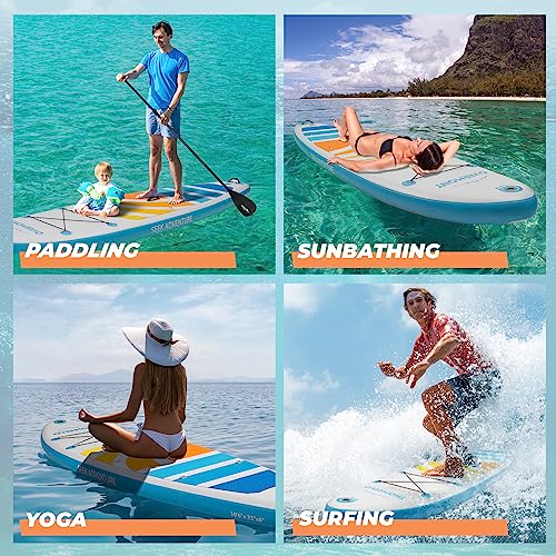 Overmont Inflatable Stand Up Paddle Board for Youth & Adults