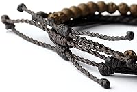 Vista 55 de Handmade Natural Stone Beaded Healing Bracelet Gift for Men Adjustable Rope String Bracelet