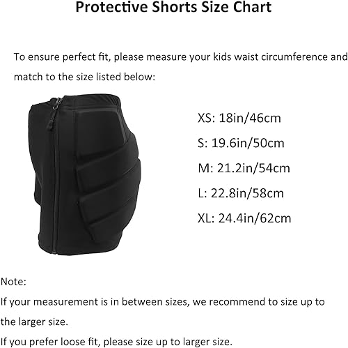Miniatura 6 de Topeter Pantalones cortos protectores acolchados para patinaje, pantalones cortos de impacto de snowboard para esquí, almohadillas protectoras de