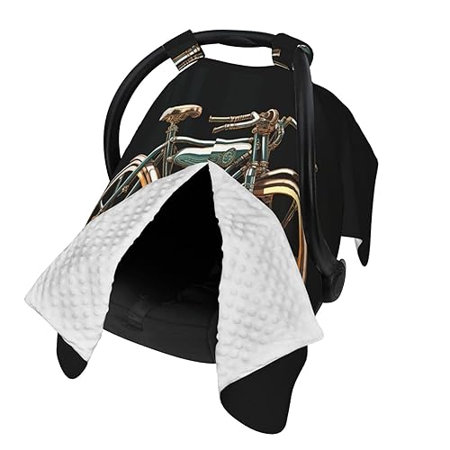 Miniatura 2 de Baby Car Seat Canopy Cover for Mom, Soft Breathable Nursing Breastfeeding Covers Multi Use Stroller Sun Shade Newborn Shower GiftBike