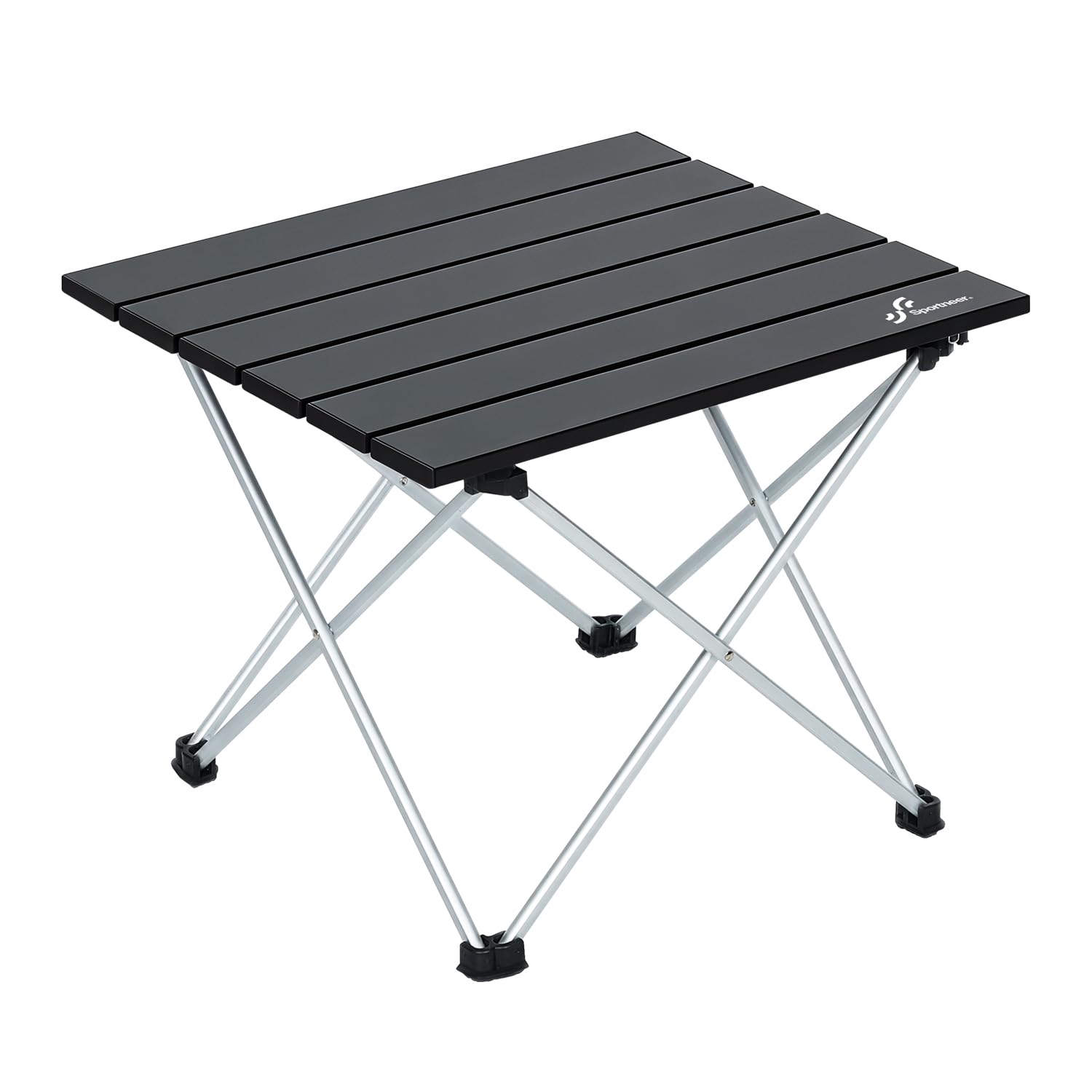 Sportneer Campingtisch, Klapptisch Camping, Aluminium Camping Tisch Leichte mit Tasche, Leicht zu tragen, klappbar Tisch Präfekt für Picknick Kochen Garten Wandern Reisen, Ohne Abnehmbares Netz