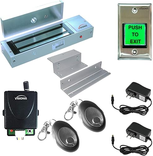 Miniatura 2 de fpc-5356una puerta outswinging Puerta de control de acceso 1200LBS electromagnética Lock Kit con vsions receptor inalámbrico mando a distancia y PIR