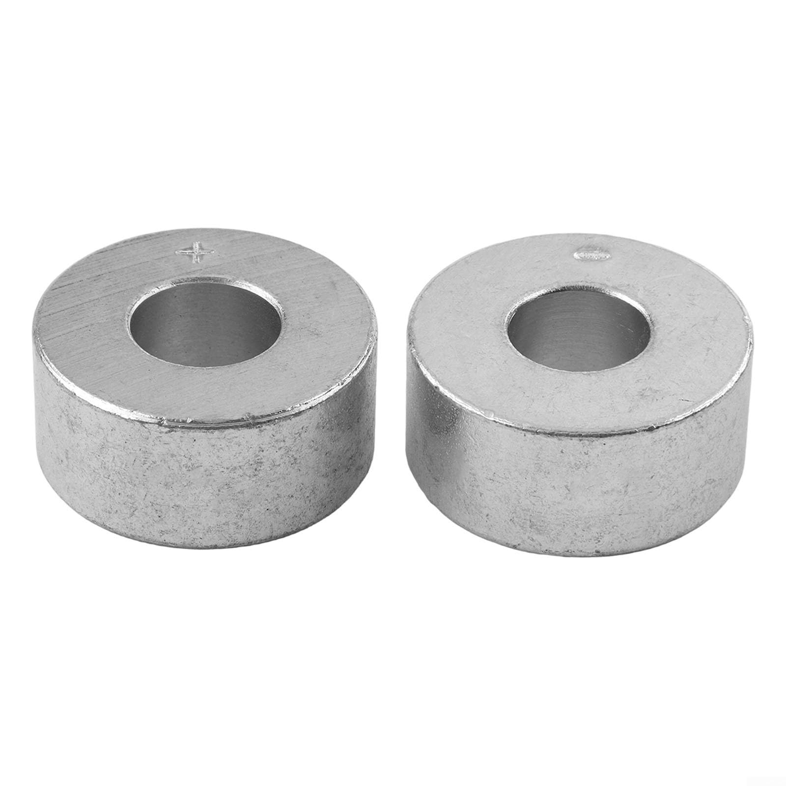 Set di 2 attrezzi per riparazione dei poli della batteria, per auto, manicotti in metallo, 16 mm e 18 mm, per la riparazione di connettori della batteria, argento