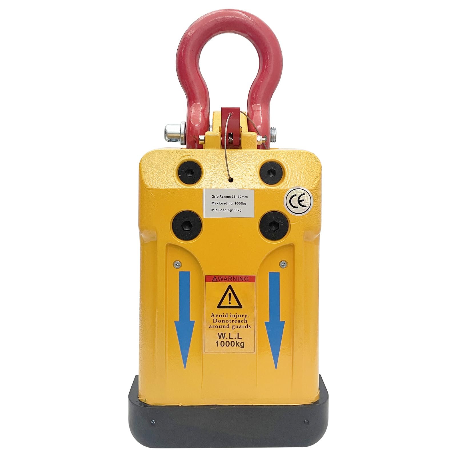 HQHAOTWU Stone Slab Lifting Clamp 2200LBS Granite Marble Lifter Clamping Heavy Duty Stone Carrying with Clamps Width 1.1