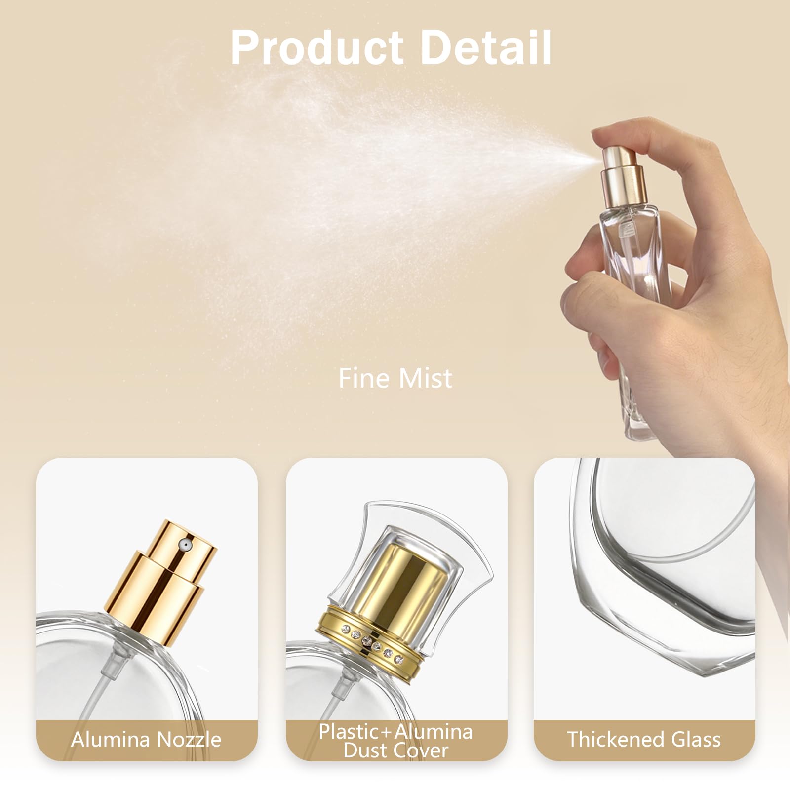 Amazon.co.jp: JJKMALL 50ml 1.7オンス ヴィンテージ 楕円形