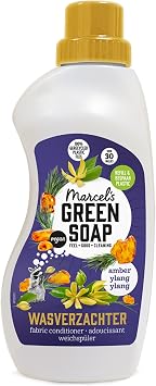 Marcel's Green Soap - Fabric softener Amber & Ylang Ylang - Vegan - 100% recycled plastic bottle - 30 washes - 750 ml