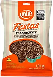 Confeito Granulado Chocolate Gourmet Flocos Macios 1kg Mix