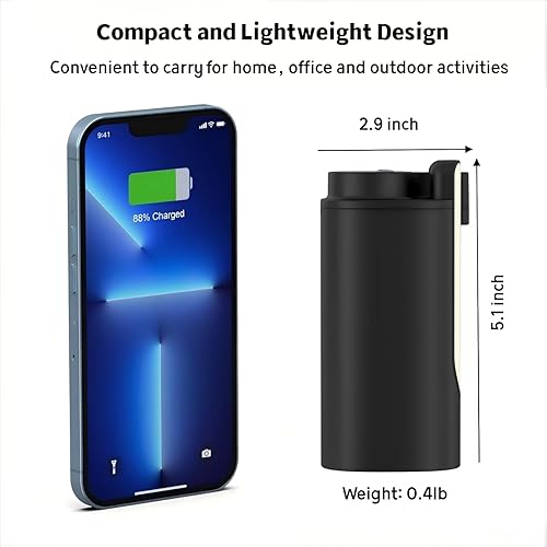 Miniatura 6 de Dispensador de agua para botella de 5 galones, bomba de agua potable automática recargable con salida de agua limpia plegable, dispensador de