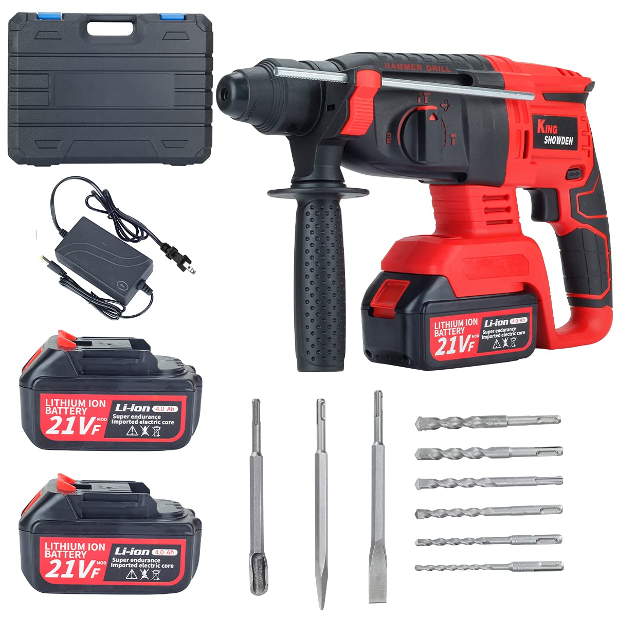 Buy Cordless Rotary Hammer Drill, King Showden 18V Brushless