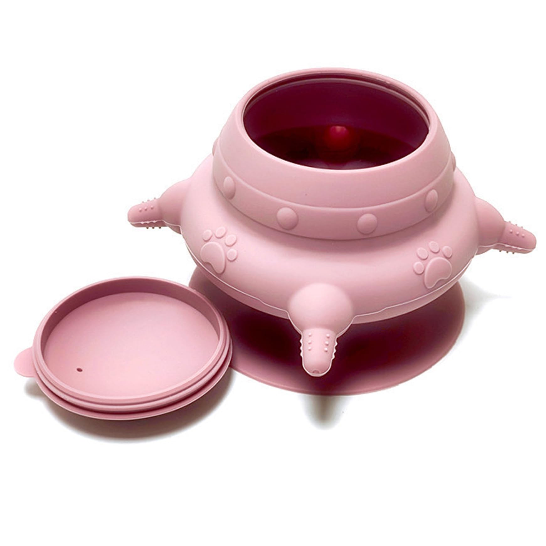 Peosaard Style 1 Puppy Bottles For Nursing, 200Ml 4 Nipples Kitten Milk With Powerful Sucker, Silicone Puppy Nursing Station With Removable Lid, Puppy Feeders For Multiple Puppies, Puppy Feeders