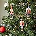 Juvale Wood Nutcracker Ornaments - Durable Wood Nutcracker Cutouts - Pack of 6, 7.2