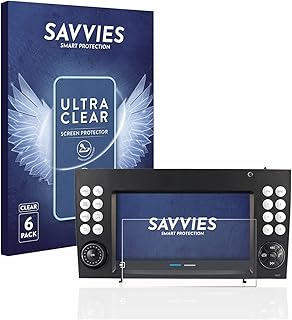 Savvies Screen Protector compatible with Dynavin D8-SLK 7? Protection Film Clear 6-Pack