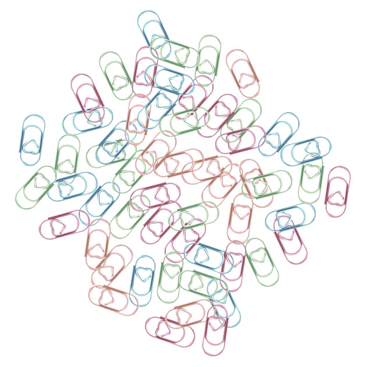 SHINEOFI 5 Sätze Farbenfrohe Papierklammern Farbenfrohe Büroklammern Papierclips Ordnerklammern Büroklammern Geformt Schule Mini-bastelclips Kleine Papierklammern Plastik 200 Stück * 5