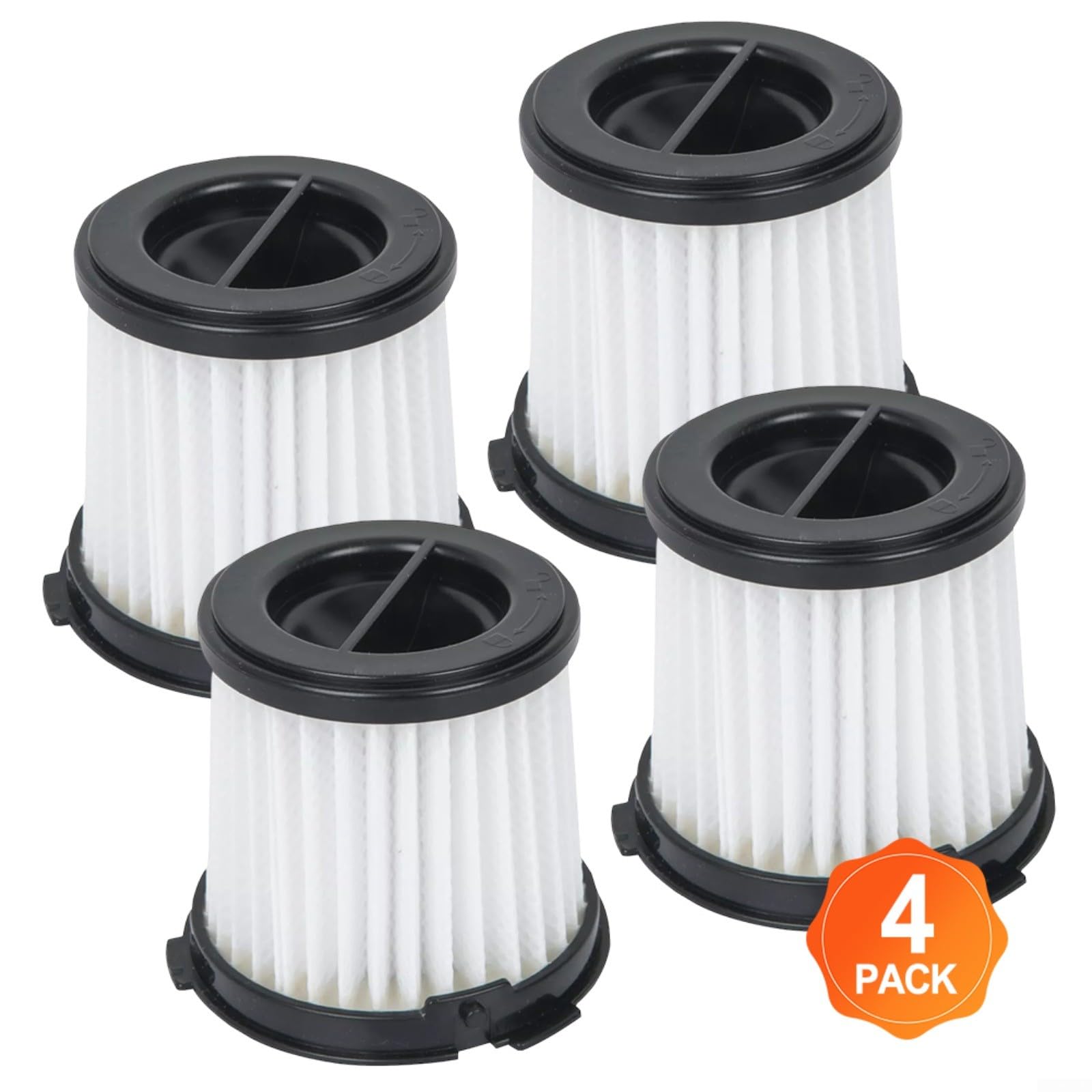2/4 Pack Vacuum Cleaner WA6077 HEPA Filter Washable Filter Set For WORX WX030/WX030.9 CUBEVAC Vacuum Cleaner Spare Part(4 PACK)