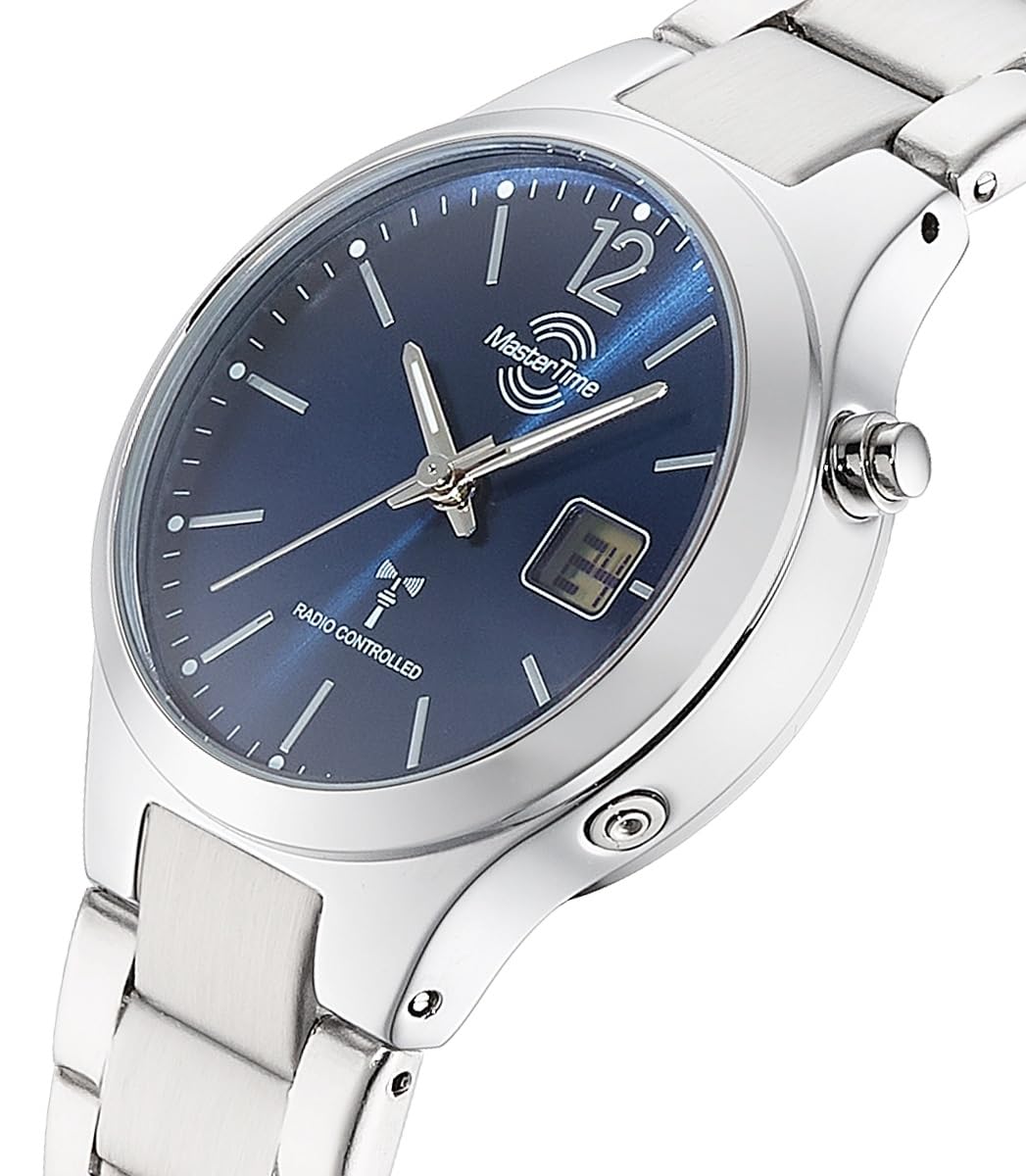 Master Time Funk Quarz Damen Uhr Analog-Digital mit Edelstahl Armband MTLA-10912-31M