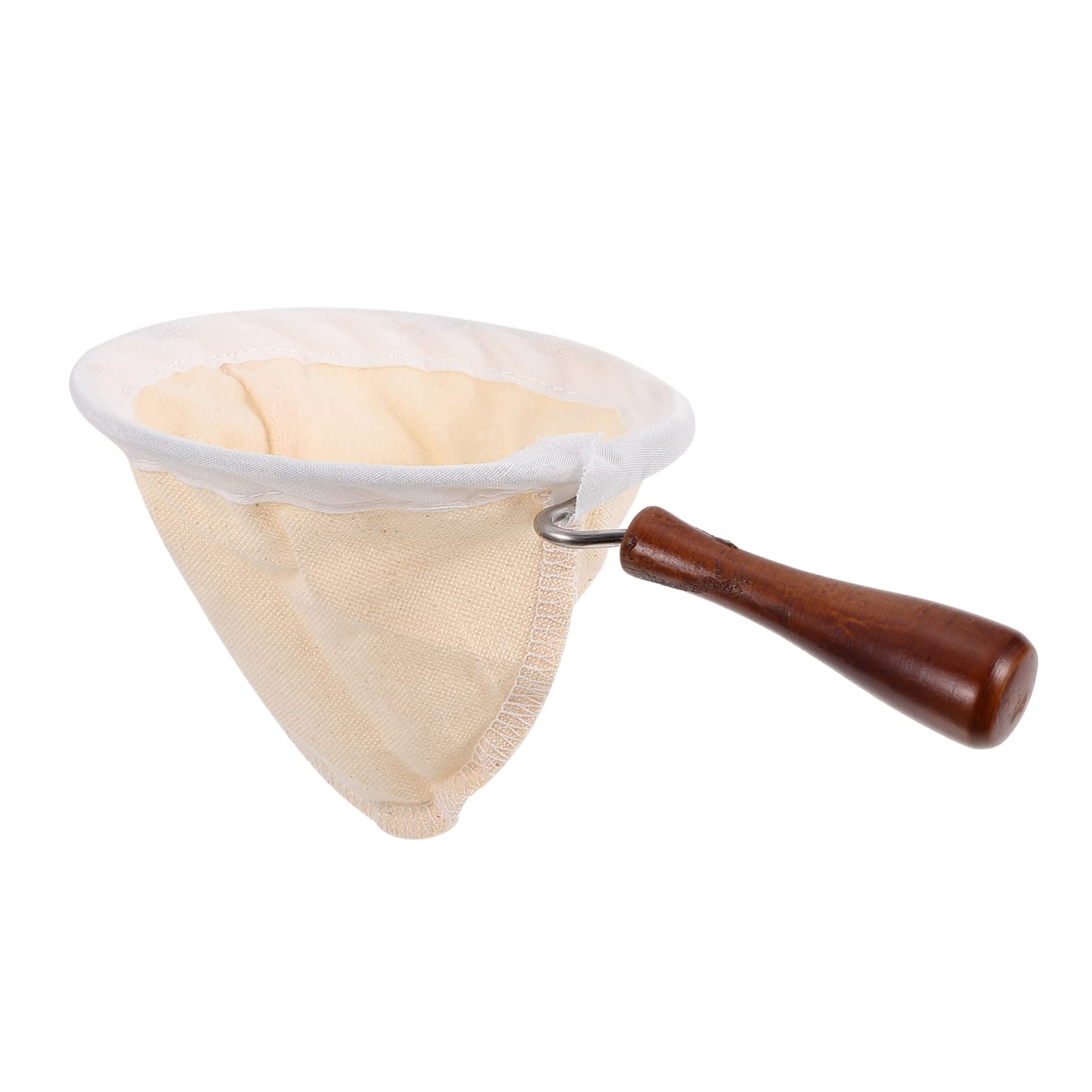 FUNOMOCYA 1pc Coffee Strainer Bag Reusable Coffee Filter Pouch for Tea Juice and Coconut Comfortable Handle Essential for Home Cafes