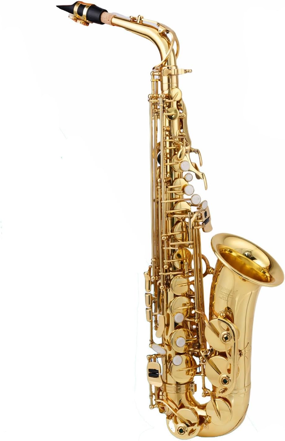 Saxophone Black Paint E-Flat Sax Compatible with Beginner Student Intermediate Player Brass EB Alto Saxophone with Mouthpiece Carrying Case Cleaning Cloth Brush Sax Straps