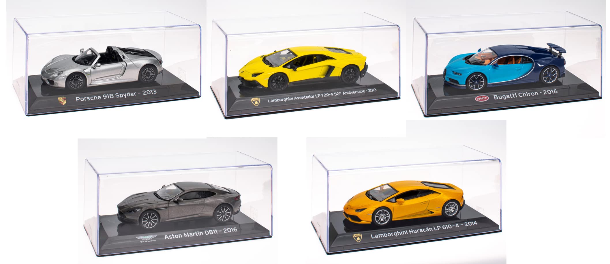 OPO 10 Lot von 5 Autos: Kompatibel mit Aston Martin und kompatibel mit Lamborghini und kompatibel mit Bugatti und kompatibel mit Porsche - LUP1