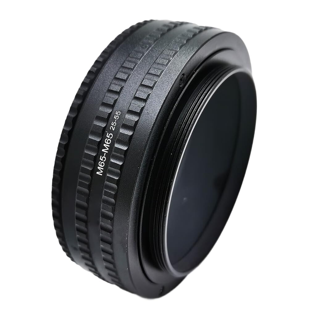 Adaptador de Anillo Helicoidal de Enfoque para Tubo de Extensión Macro de 25-55 mm (M65 A M65) para Lente de Cámara.