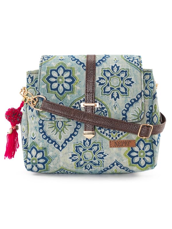 NEPRI Printed Chic Sling Bag | Crossbody Bags for Women Girls | Women's Handbags | Chic & Stylish | Vegan Leather Bag | Casual & Party Use