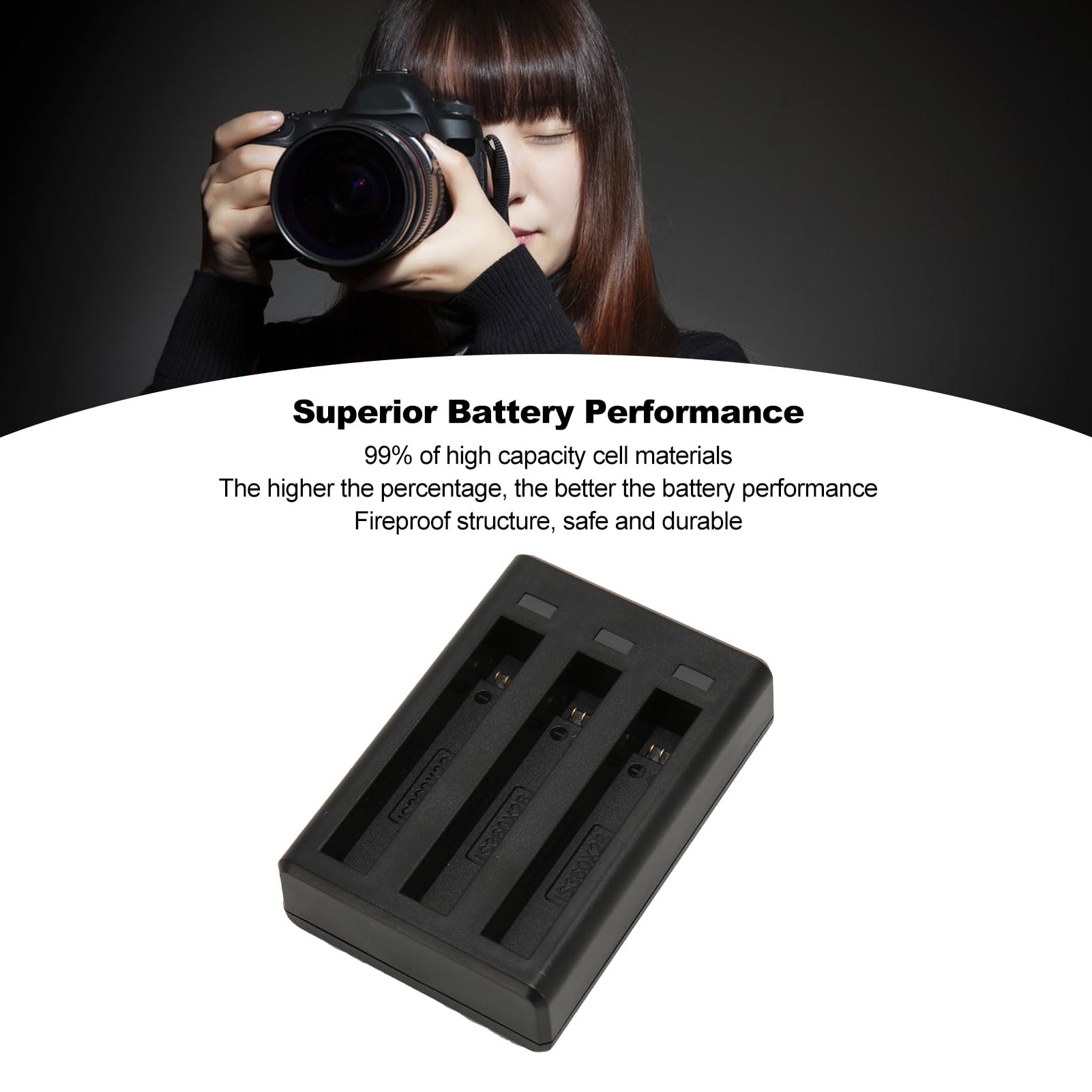 CHICIRIS Kamera- mit Ladegerät-Hub 1700mAh Lithium