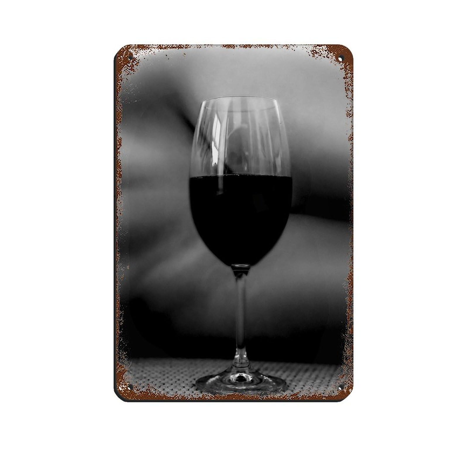 Red Wine Art, Vintage Bar Decor, Feminist Poster Retro Poster Metal Tin Sign Chic Art Retro Iron Painting Bar People Cave Cafe Family Garage Poster Wall Decoration 8x12inch(20x30cm)