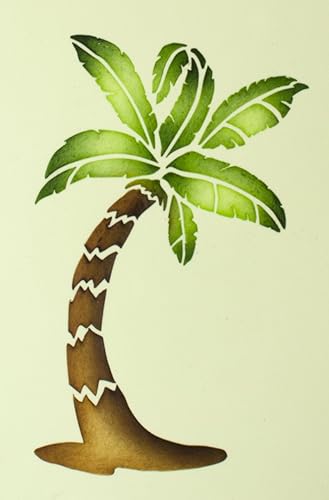 Miniatura 2 de Designer Stencils Plantilla de pastel de palmera, beigesemitransparente