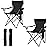 Damei century Folding Camping Chairs- Lightweight, Portable Chair for Beach, Lawn, Outdoor Sports, 2PCS Black