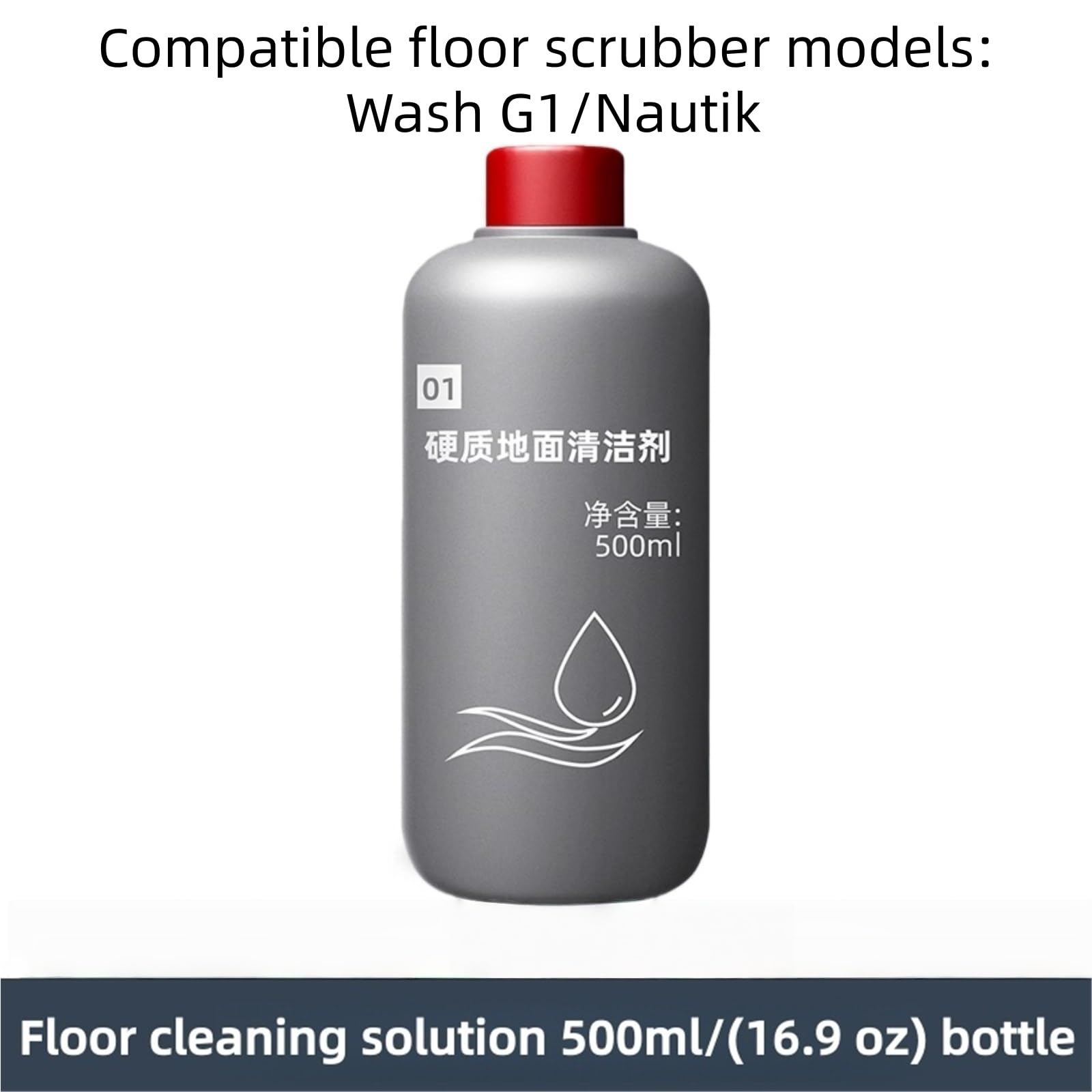 Solución limpiadora for suelos duros (botella de 500 ml), compatible con Dyson Wash G1, agente limpiador for baldosas.(500mlx4)