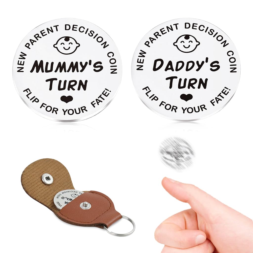 PATPAT® Baby Shower Gift Token Funny Decision Coin Stainless Steel Carved New Parents Token Gifts for New Parents Token Gift (B0D22DXY2C) Amazon Price History, Amazon Price Tracker
