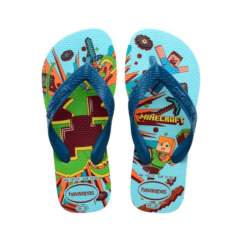 Havaianas Minecraft (Mini Me), Zehentrenner Unisex Kinder