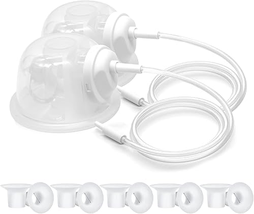 Baby CaraCups - Colección de leche portátil, juego de tazas de recolección de leche materna portátil manos libres, compatible con Spectra S1  S2,